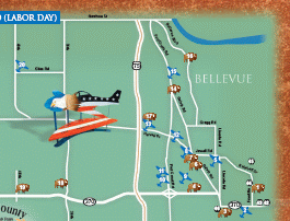 Bellevue Area Map